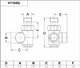 Кран відтинальний Carlo Poletti COMBI CORNER тривісний SX (лівий) 1/2" хром (V110410BSX) - зображення 2