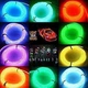 Гибкий светодиодный неон Прозрачный синий Neon Glow Light Transparent Blue - 3 метра ленты на батарейках 2 AA - изображение 5