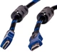 Кабель PowerPlant HDMI - HDMI 1.5 м, Gold Plated, v1.4, Nylon Double ferrites (KD00AS1200) - изображение 1