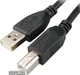 Кабель PowerPlant USB 2.0 AM – BM 3 м One ferrite (KD00AS1221) - изображение 1