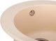 Кухонная мойка гранит GRANADO Vitoria ivory (0104) + сифон одинарный для кухонной мойки Nova - изображение 3