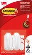 Дизайн гачок 3M Command малий 0.45 кг 2 гачка 4 смужки Білий (17082) - зображення 1