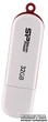 Флеш память USB Silicon Power LuxMini 320 32GB White (SP032GBUF2320V1W) - изображение 2