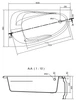 Ванна акриловая CERSANIT JOANNA NEW S301-170 160x95 левосторонняя + ножки PW01/S906-001/PW02/PW04/PW06/PW011 - изображение 6