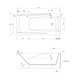 Ванна акриловая CERSANIT ZEN S301-128 170x85 + ножки PW01/S906-001/PW04 - изображение 4