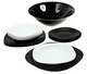 Сервиз столовый Luminarc Carine Black-White 19 предметов 1491 (2381) LUM АН - изображение 2