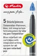 Набір картриджів для ручок-ролерів Herlitz My.Pen 5 шт Сині стирані (11379013) - зображення 1