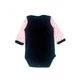 Бодик черный с розовыми рукавами Little stars MISHKA 1479 Размер 56 - изображение 1