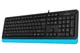 Клавіатура A4Tech FK10 Ukr Blue USB - зображення 2