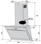 Вытяжка кухонная Ventolux FIORE 60 BK (750) PB - изображение 7