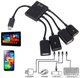 USB-хаб Lapara 3 порта USB 2.0 + 1 порт MicroUSB Black (LA-MicroUSB-OTG-HUB black) - изображение 4