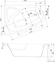 Ванна акриловая CERSANIT SICILIA NEW S301-093 140x100 левосторонняя + ножки PW01/S906-001/PW04 - изображение 4