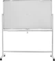 Флипчарт двухсторонний Buromax магнитно-маркерный 90 х 150 см (BM.0202) из 2-х частей с колесами - изображение 1