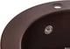 Кухонная мойка гранит GRANADO Vitoria Marron (0106) + сифон одинарный для кухонной мойки Nova - изображение 4