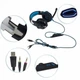 Игровые наушники Kotion Each G2000 с микрофоном и подсветкой Blue - изображение 8
