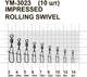 Вертлюг MiniMax Impressed Rolling Swivel №7 із американкою 18 кг 10 шт. (YM-3023-7) - зображення 2