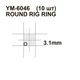 Кільце, безшовне MiniMax Round Rig Ring 3.1 мм 10 шт. (YM-6046-3,1) - зображення 2