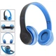 Бездротові блютуз навушники з радіо та MP3 плеєром FM Bluetooth UKC P47 сині - зображення 1
