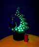 3d-светильник Елка, 3д-ночник, несколько подсветок (на батарейке), подарок на новый год - изображение 1