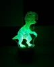 3d-светильник Динозаврик, 3д-ночник, несколько подсветок (батарейка+220В) - изображение 2