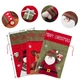 Сумка, мішок для Новорічних і Різдвяних подарунків Christmas Gift Bag 35х56 см Санта Клаус Червоно-Зелена - зображення 3