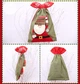 Сумка, мішок для Новорічних і Різдвяних подарунків Christmas Gift Bag 35х56 см Санта Клаус Червоно-Зелена - зображення 2