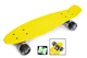 Скейт Penny Board 22" Жовтий на LED колесах - зображення 3