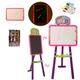 Детский двухсторонний мольберт, 3в1 YI MA TOYS 6х60х40 см (det0010091) Фиолетовый - изображение 3