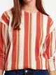Жіноча кофта LC Waikiki в смужку 3XL Біло-караловая (LCW Woman -1622) - зображення 3