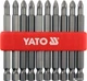 Набір відкруткових насадок YATO 1/4" PH2 75 мм 10 шт. (YT-0480) - зображення 1