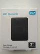Жесткий диск Western Digital Elements WDBU6Y0030BBK-WESN 3TB 2.5 USB 3.0 External Black - изображение 2