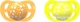Пустышка Twistshake 0-6 мес 2 шт Оранжевая/желтая (7350083120847) - изображение 2