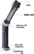 Фонарь светодиодный PROTESTER аккумуляторный 8+1 SMD-LED (SMD-LED) - изображение 2