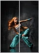 Шкаф купе Luxe Studio Стандарт-1 Фотопечать Disco-1 1000x2100x450 двухдверный (11125) - изображение 1