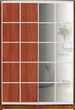 Шкаф купе Luxe Studio Стандарт-3 ДСП/Зеркало-1 1100x2200x450 двухдверный (95801) - изображение 1