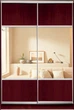 Шкаф купе Luxe Studio Стандарт-3 ДСП/Зеркало-3 1100x2100x450 двухдверный (94966) - изображение 1