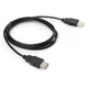 Дата кабель USB 2.0 AM/AF 3.0m Vinga (VCPUSBAMAF3BK) - зображення 3