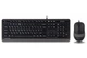 Комплект (клавиатура, мышь) A4Tech F1010 Black/Grey USB - изображение 1