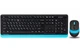 Комплект (клавиатура, мышь) беспроводной A4Tech FG1010 Black/Blue USB - изображение 1