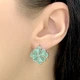 Серебряные серьги с натуральным изумрудом 4.03ct (2027638) - изображение 3