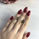 Срібні сережки з аметистом і султанітом 4.713ct (1951156) - зображення 2