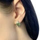 Срібні сережки з аметистом і султанітом 3.272ct (1984192) - зображення 3