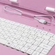 Чохол з клавіатурою Lesko для планшета 7 дюймів Pink micro usb для планшетів, електронних книг - зображення 8