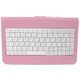 Чохол з клавіатурою Lesko для планшета 7 дюймів Pink micro usb для планшетів, електронних книг - зображення 14