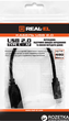 Кабель Real-El USB 2.0 Type C - USB AF 0.1 м Black (EL123500017) - изображение 2
