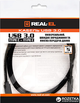 Кабель Real-El USB 3.0 Type C - USB Type C 1 м Black (EL123500015) - изображение 3