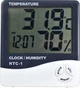 Цифровой Комнатный Термометр Гигрометр + часы HTC LCD 3 в 1 HTC-1 - изображение 1