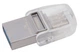 Флеш память USB Kingston DataTraveler microDuo 3C 128GB (DTDUO3C/128GB) - изображение 1