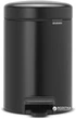 Відро для сміття Brabantia Pedal Bin 3 л Matt Black (113321) - зображення 1