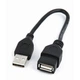 Дата кабель USB 2.0 AM/AF 0.15m Cablexpert (CCP-USB2-AMAF-0.15M) - зображення 1